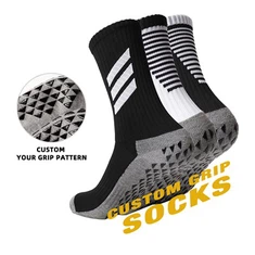 Black Grip Socks Football