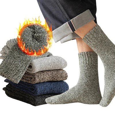Mens Casual Wool Socks